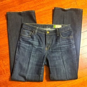 Gap Essential Mid Rise Straight Wide Blue Denim Jeans Size 8 NWT